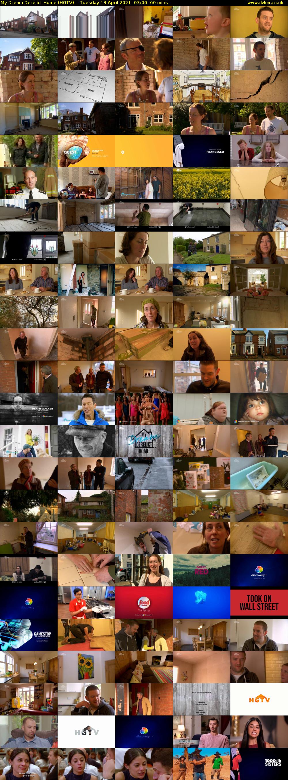 My Dream Derelict Home (HGTV) Tuesday 13 April 2021 03:00 - 04:00