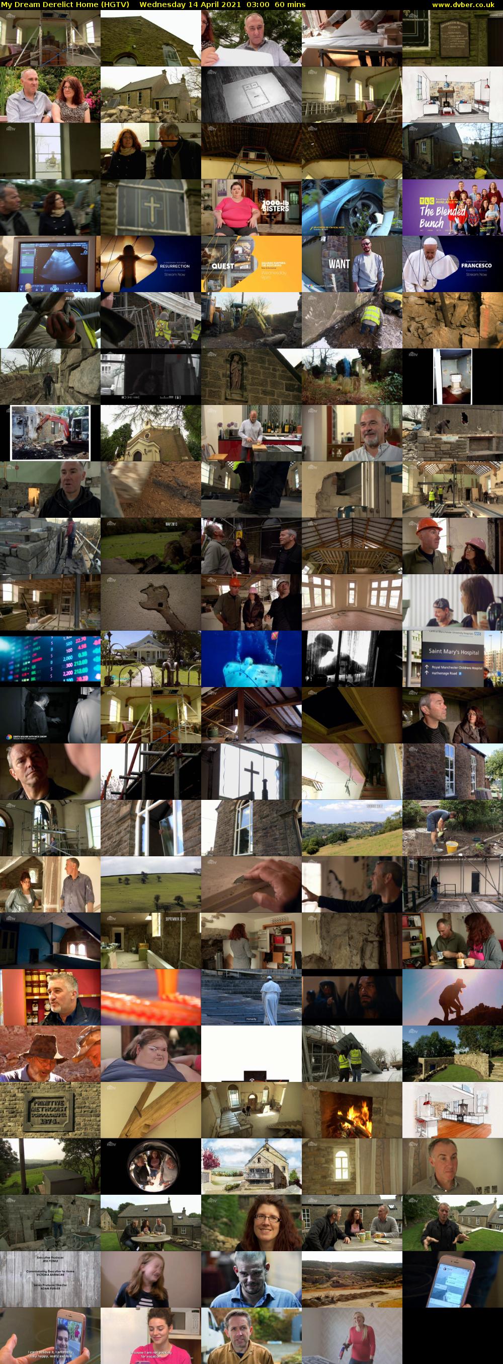 My Dream Derelict Home (HGTV) Wednesday 14 April 2021 03:00 - 04:00