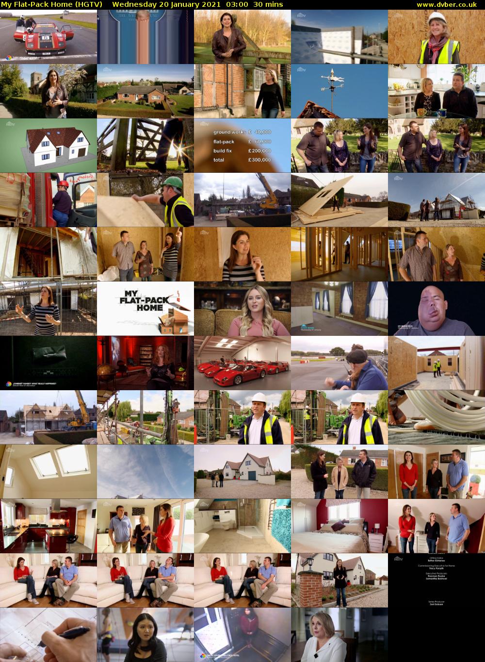 My Flat-Pack Home (HGTV) Wednesday 20 January 2021 03:00 - 03:30