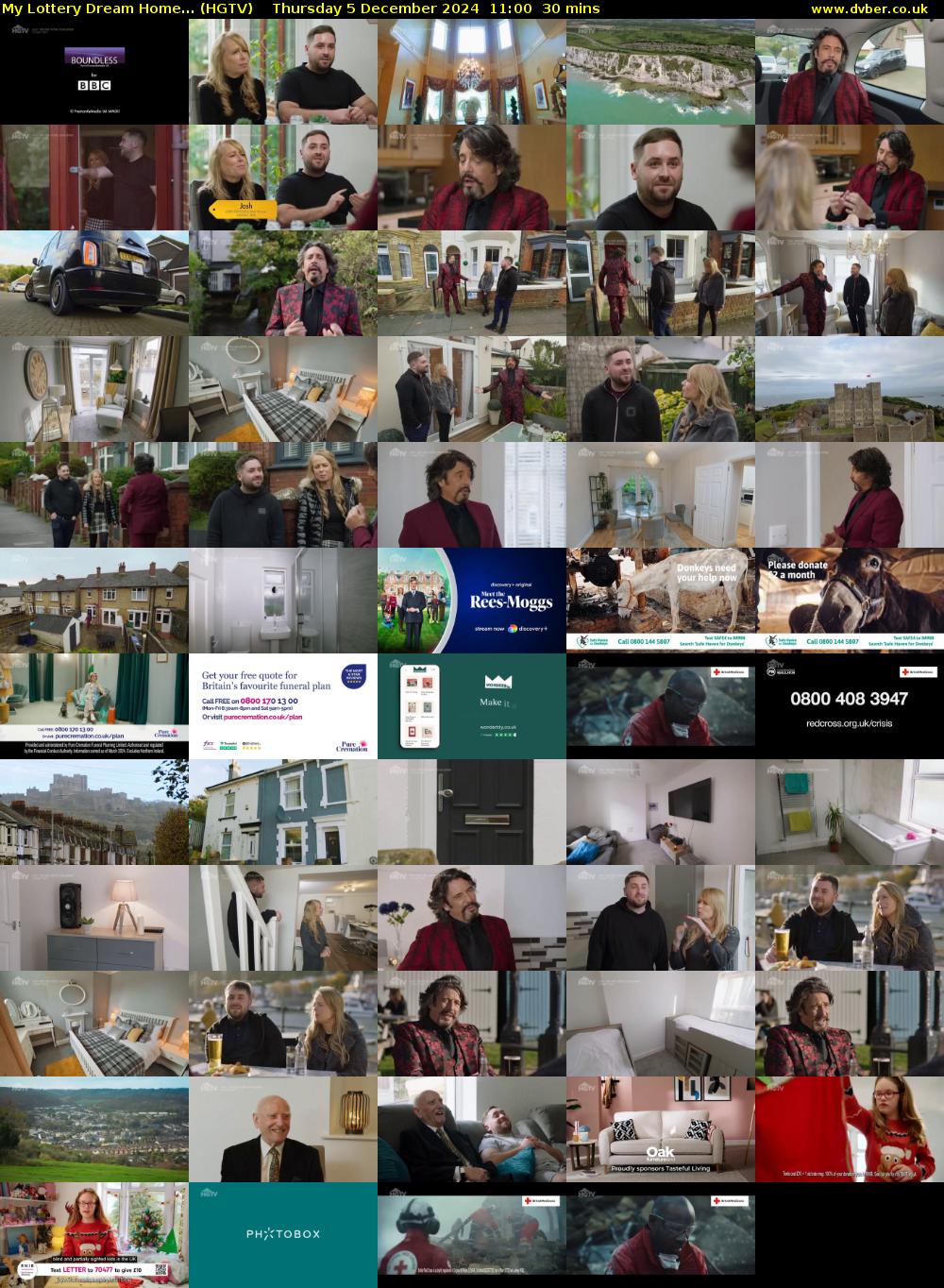 My Lottery Dream Home... (HGTV) Thursday 5 December 2024 11:00 - 11:30