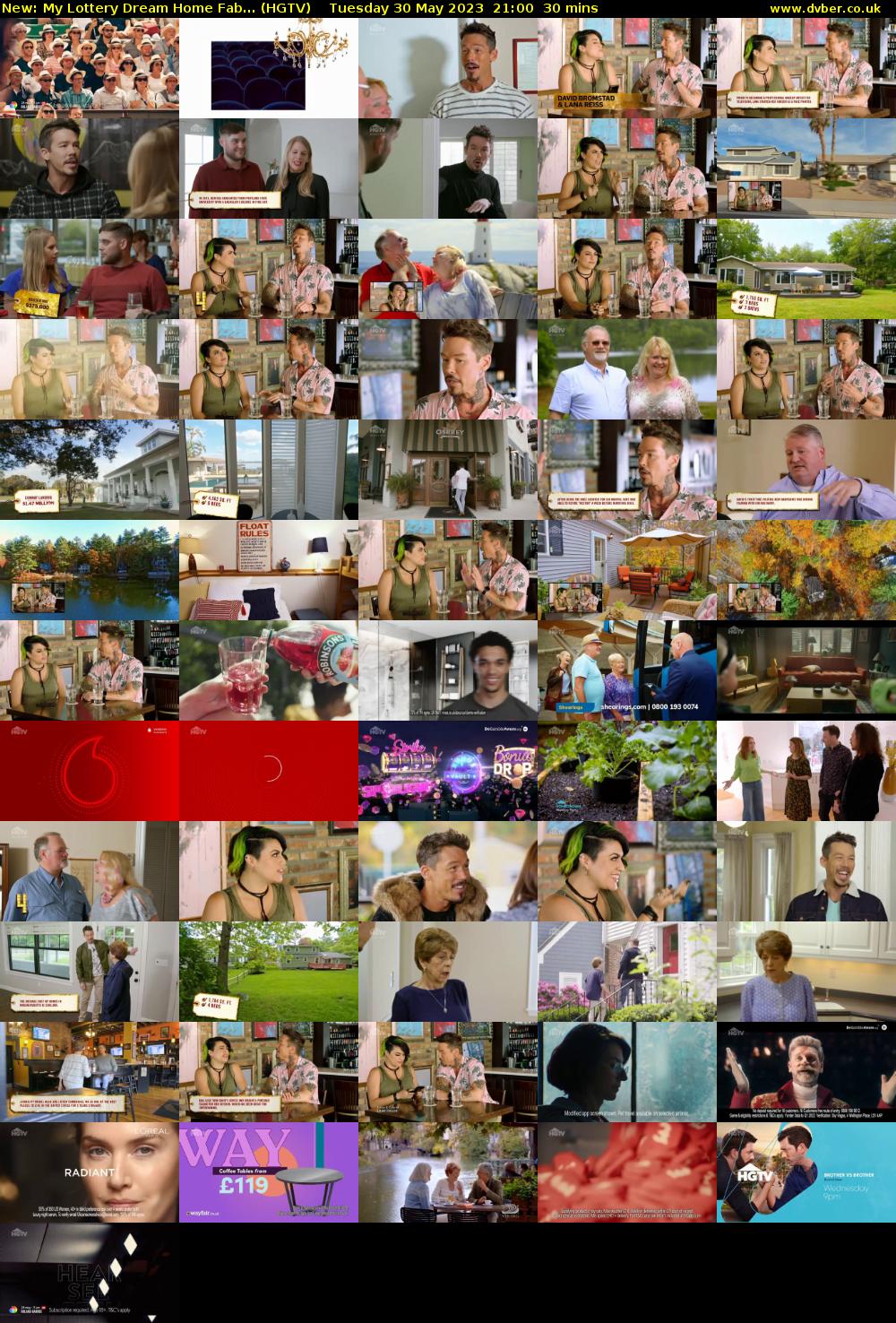 My Lottery Dream Home Fab... (HGTV) Tuesday 30 May 2023 21:00 - 21:30