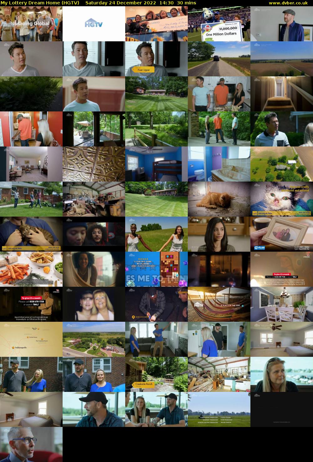 My Lottery Dream Home (HGTV) Saturday 24 December 2022 14:30 - 15:00