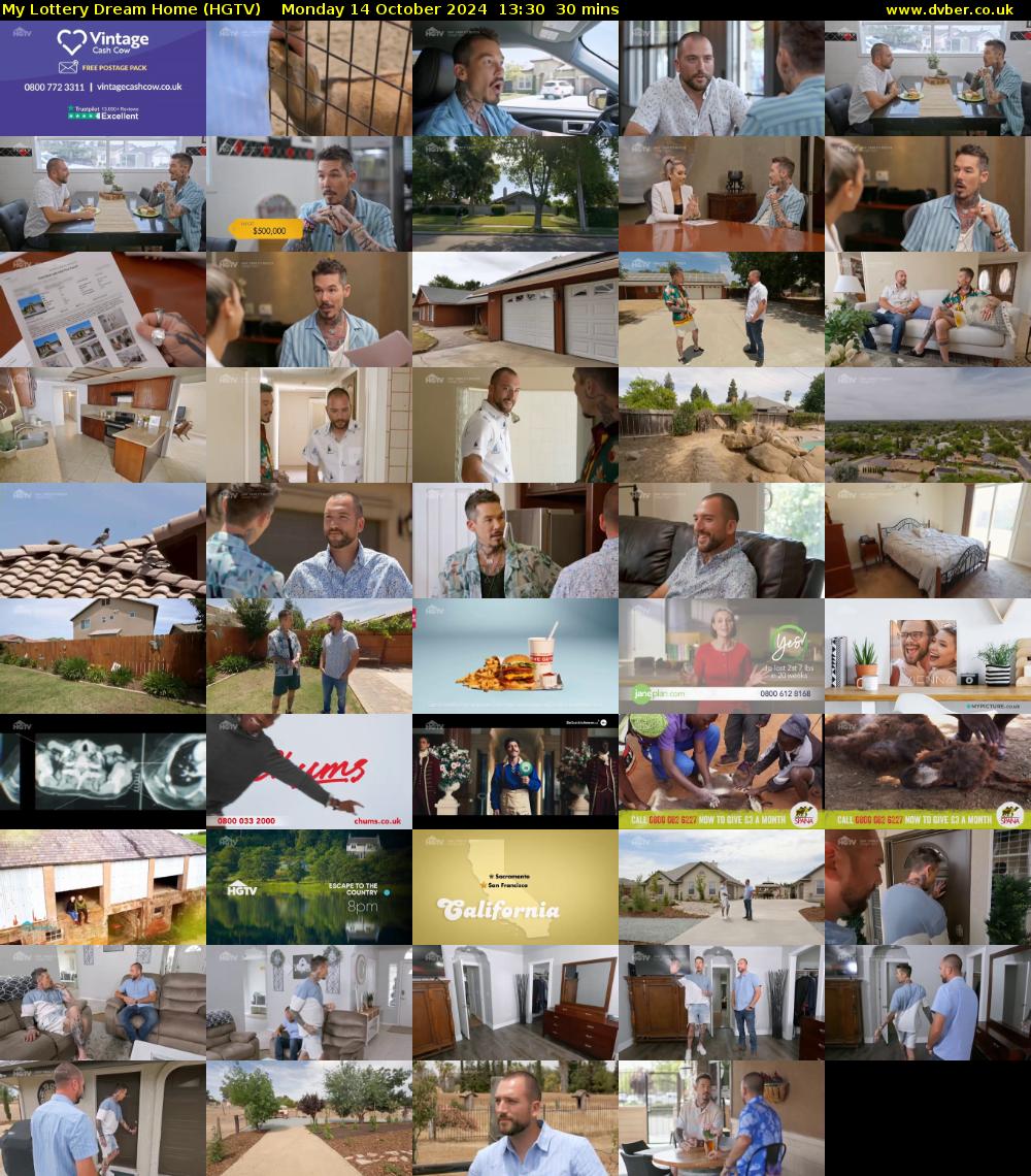 My Lottery Dream Home (HGTV) Monday 14 October 2024 13:30 - 14:00