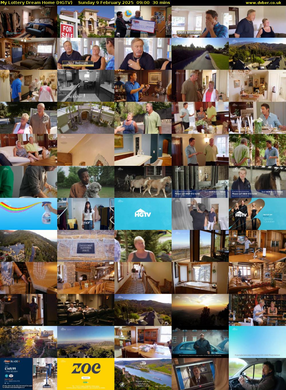 My Lottery Dream Home (HGTV) Sunday 9 February 2025 09:00 - 09:30