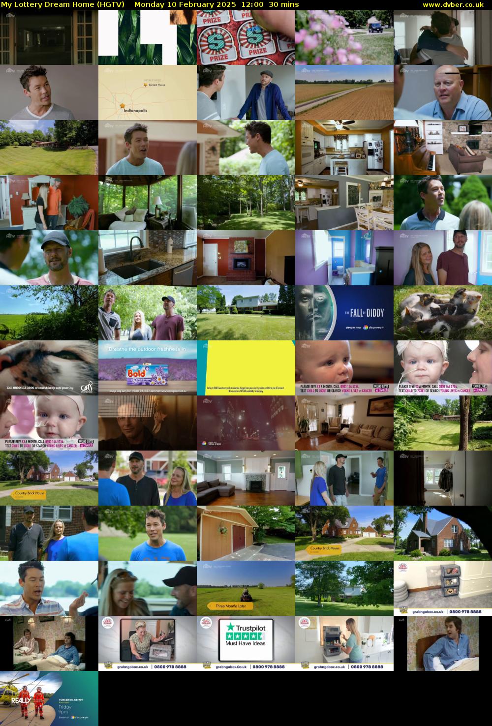 My Lottery Dream Home (HGTV) Monday 10 February 2025 12:00 - 12:30