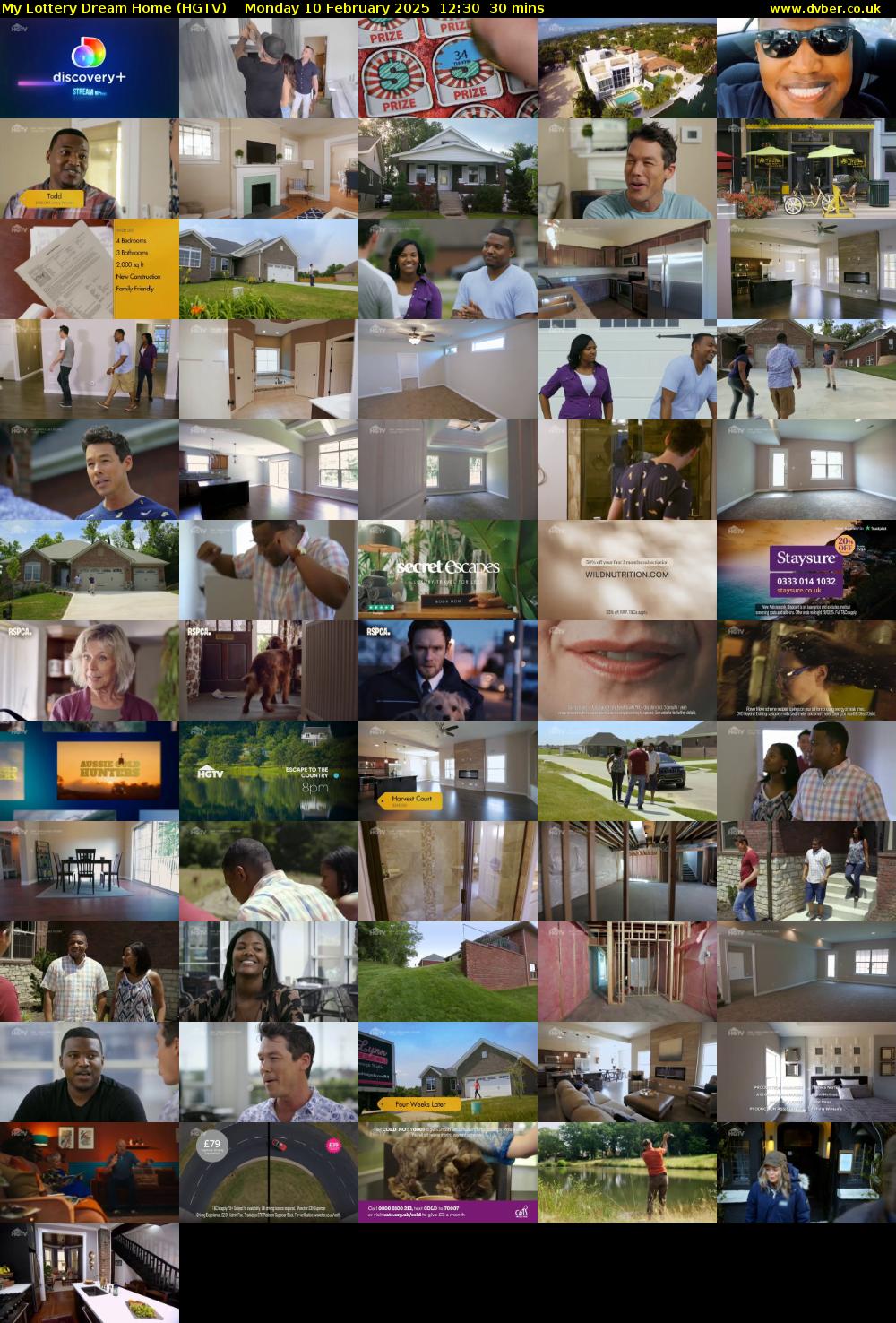 My Lottery Dream Home (HGTV) Monday 10 February 2025 12:30 - 13:00