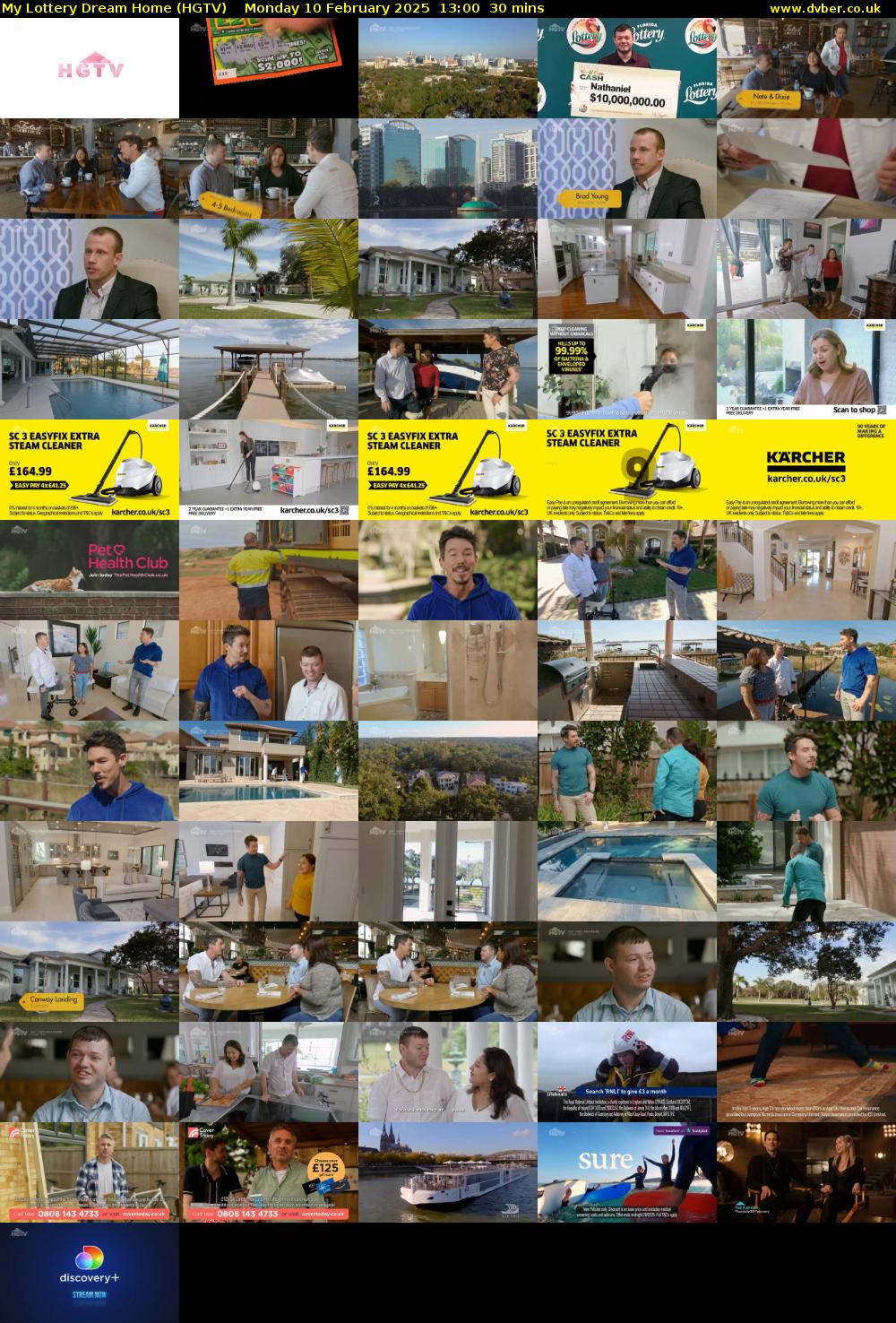 My Lottery Dream Home (HGTV) Monday 10 February 2025 13:00 - 13:30