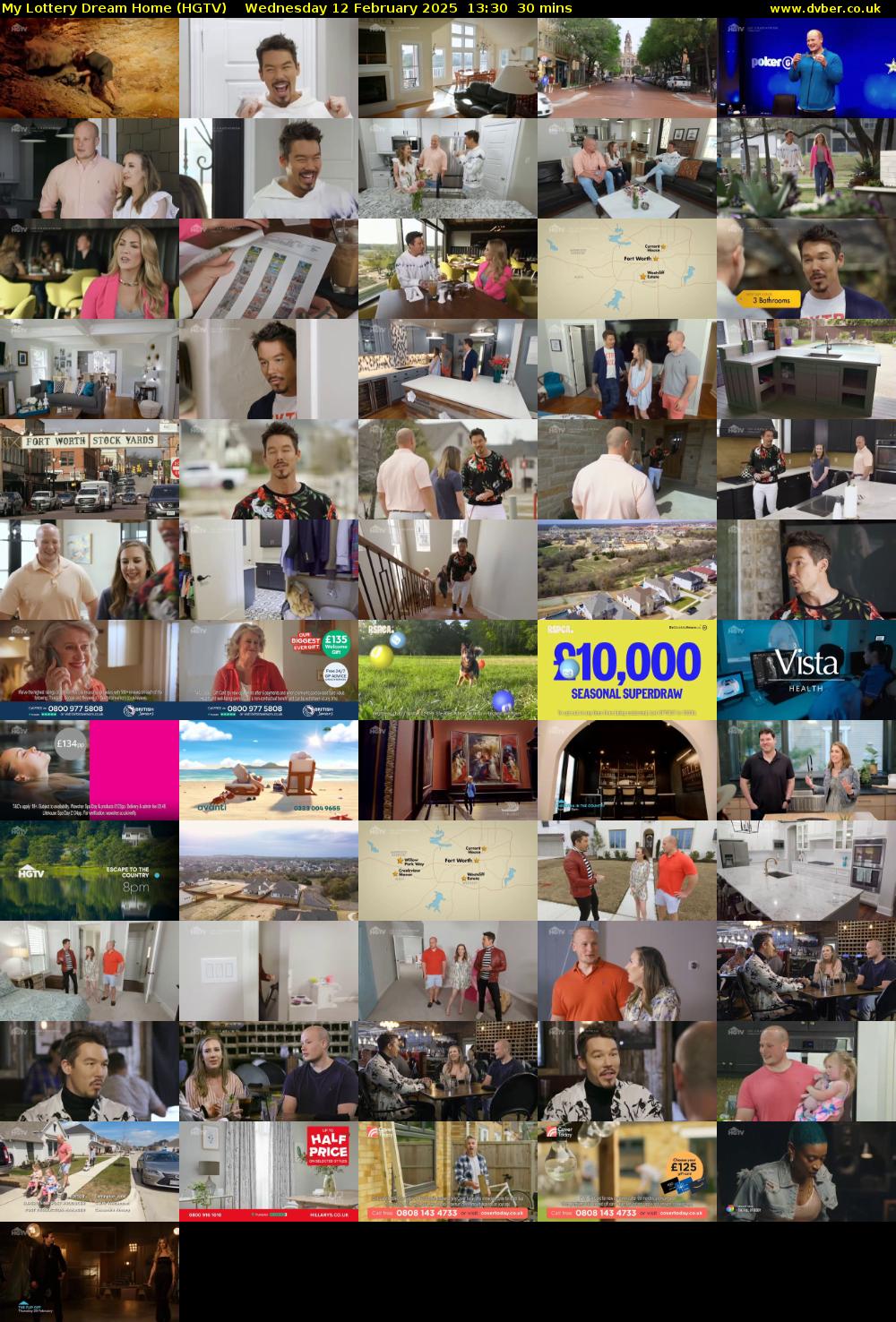 My Lottery Dream Home (HGTV) Wednesday 12 February 2025 13:30 - 14:00