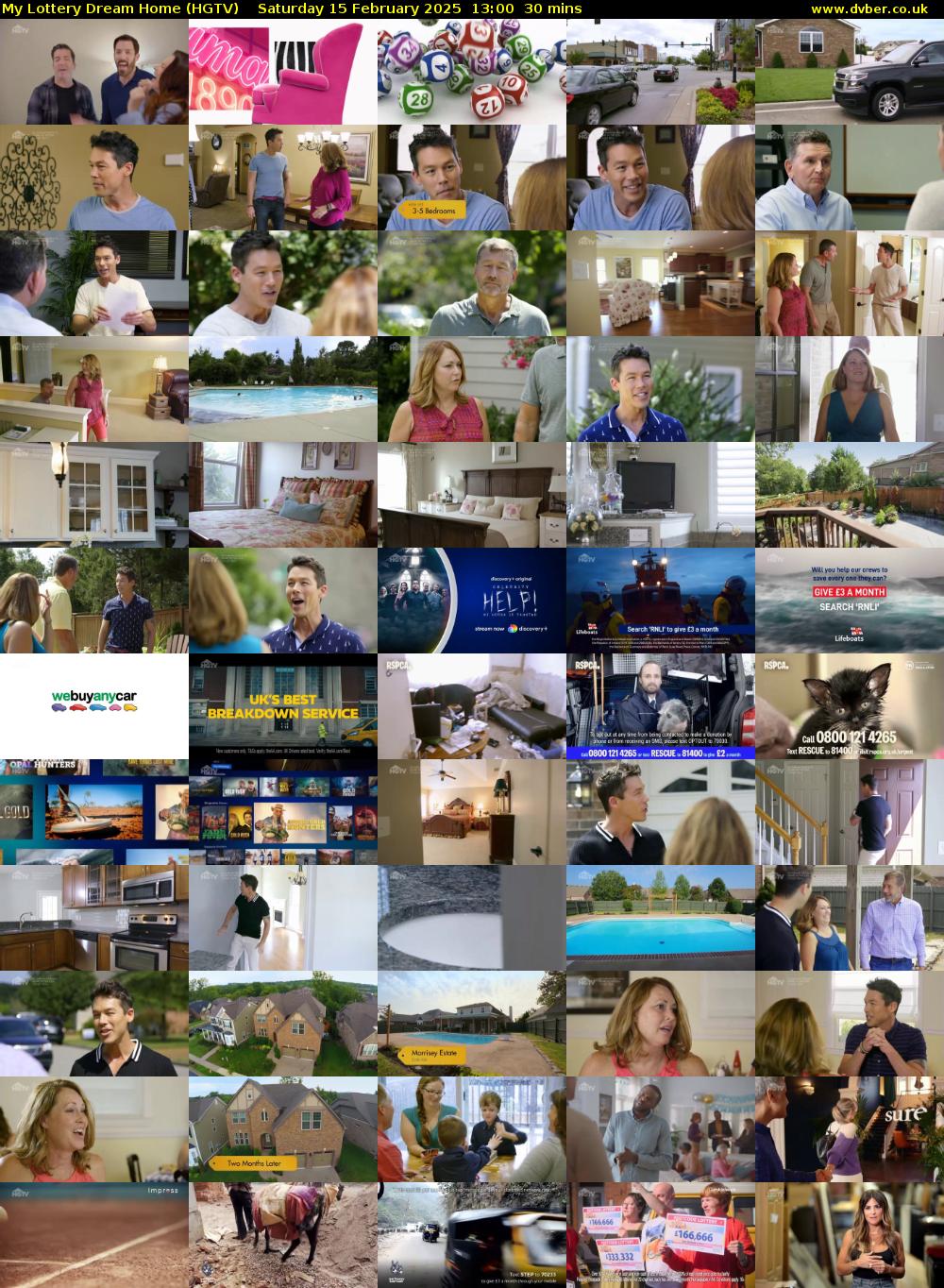 My Lottery Dream Home (HGTV) Saturday 15 February 2025 13:00 - 13:30