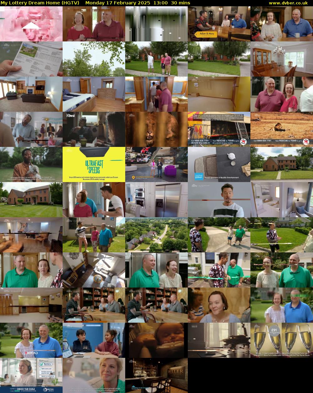 My Lottery Dream Home (HGTV) Monday 17 February 2025 13:00 - 13:30