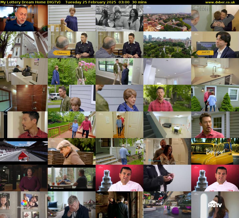 My Lottery Dream Home (HGTV) Tuesday 25 February 2025 03:00 - 03:30
