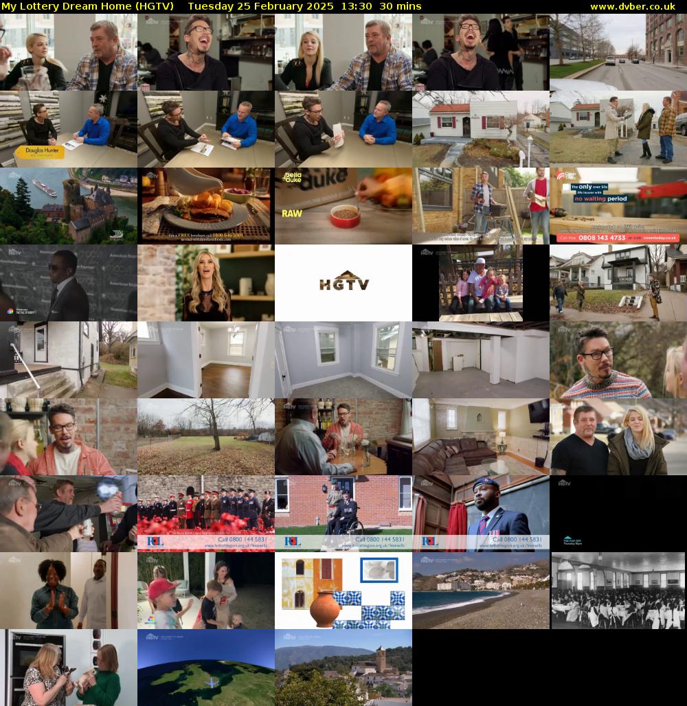 My Lottery Dream Home (HGTV) Tuesday 25 February 2025 13:30 - 14:00