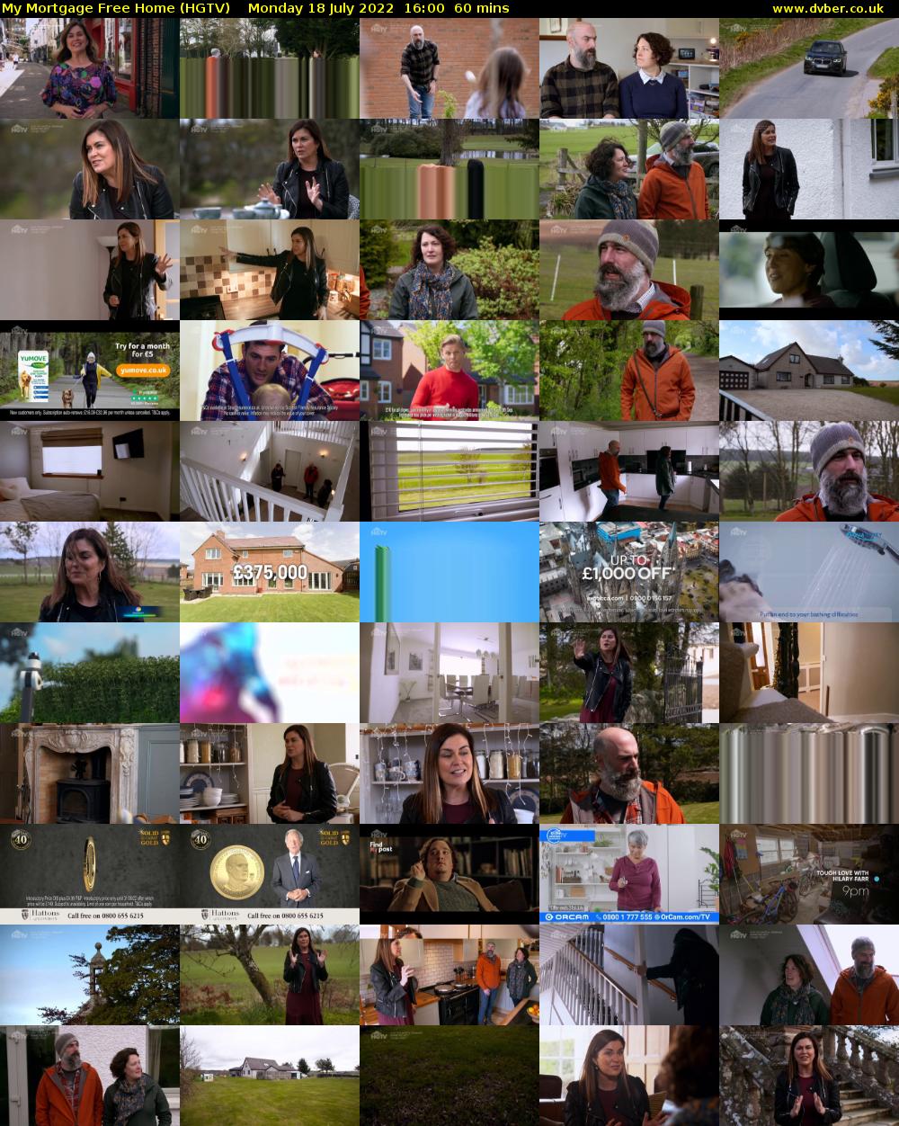 My Mortgage Free Home (HGTV) Monday 18 July 2022 16:00 - 17:00