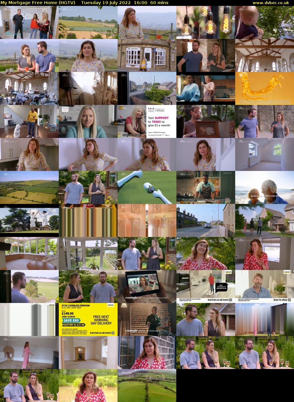 My Mortgage Free Home (HGTV) Tuesday 19 July 2022 16:00 - 17:00