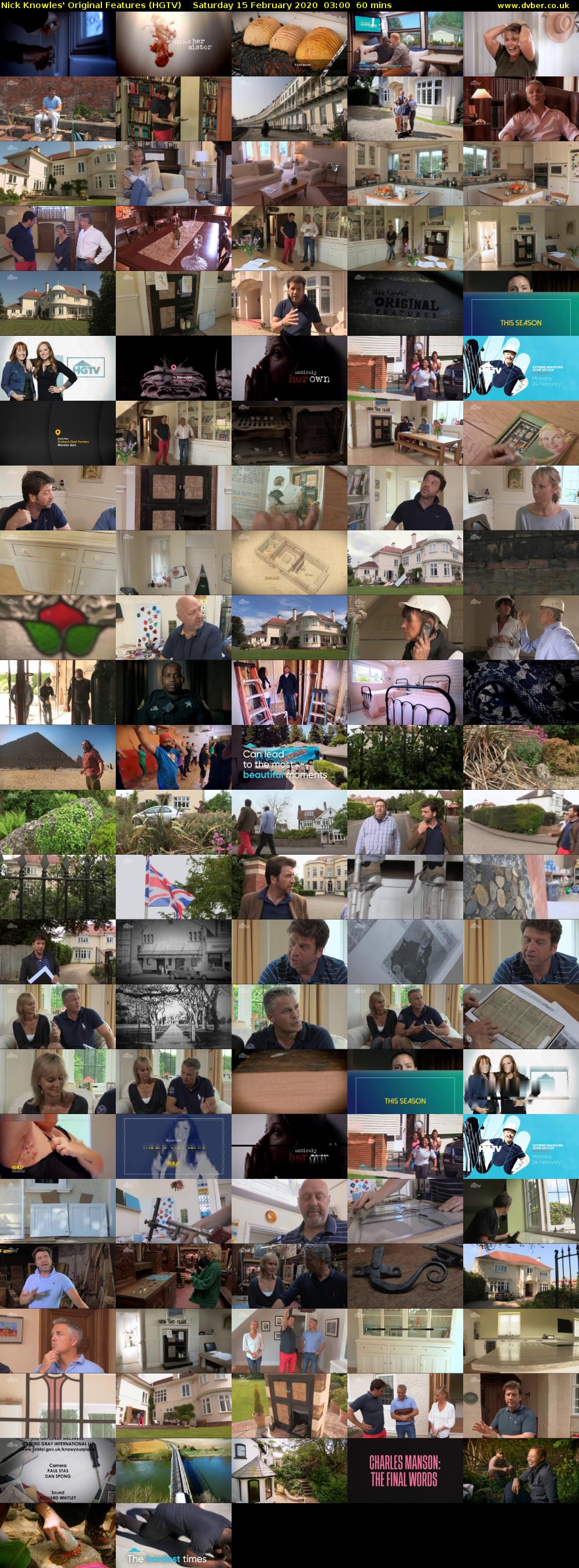 Nick Knowles' Original Features (HGTV) Saturday 15 February 2020 03:00 - 04:00