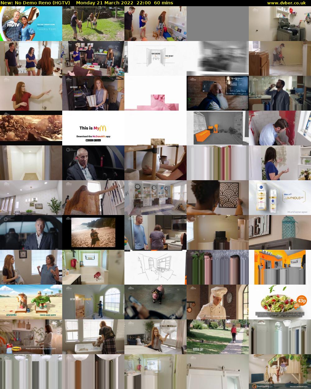 No Demo Reno (HGTV) Monday 21 March 2022 22:00 - 23:00