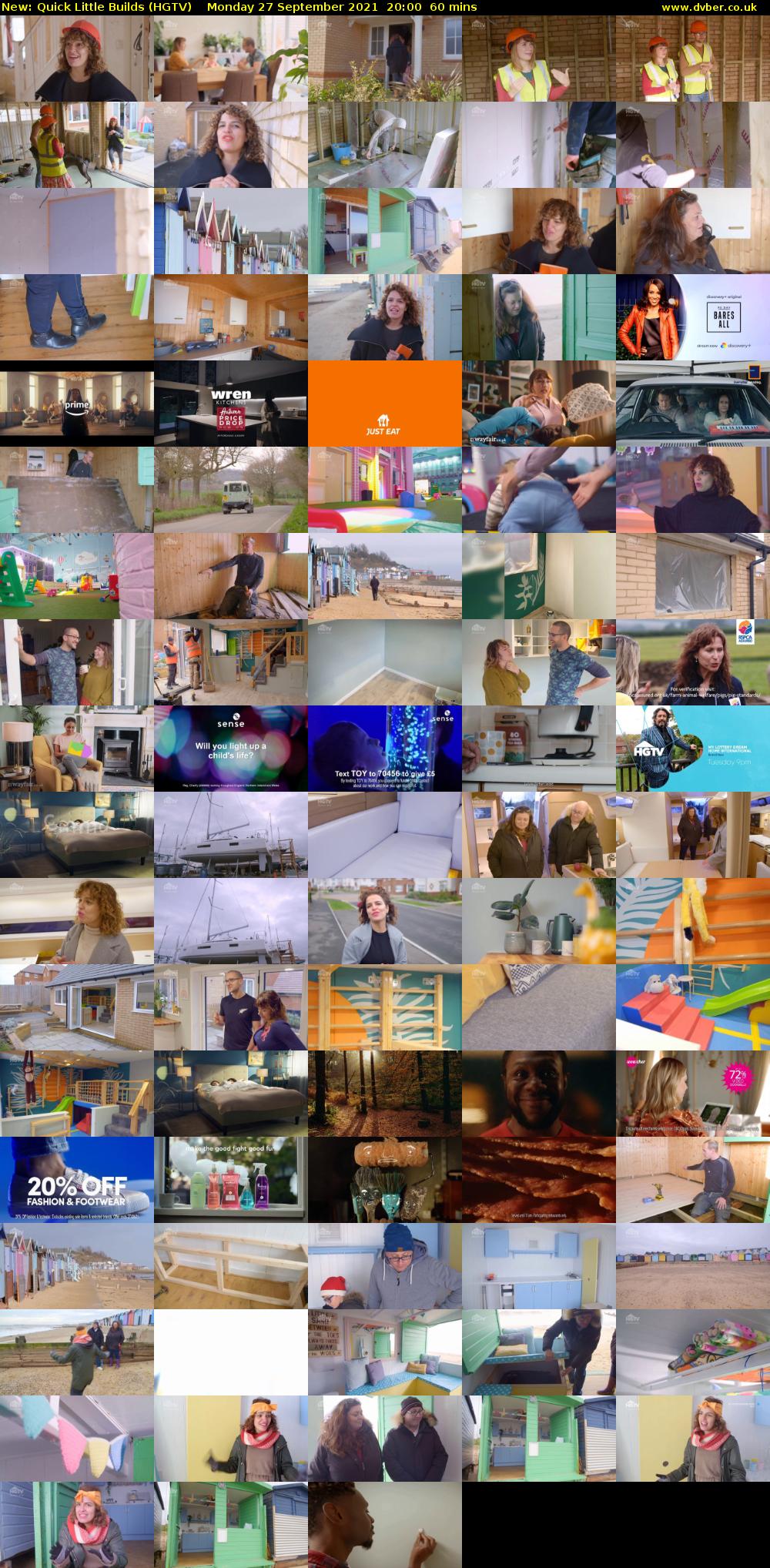 Quick Little Builds (HGTV) Monday 27 September 2021 20:00 - 21:00