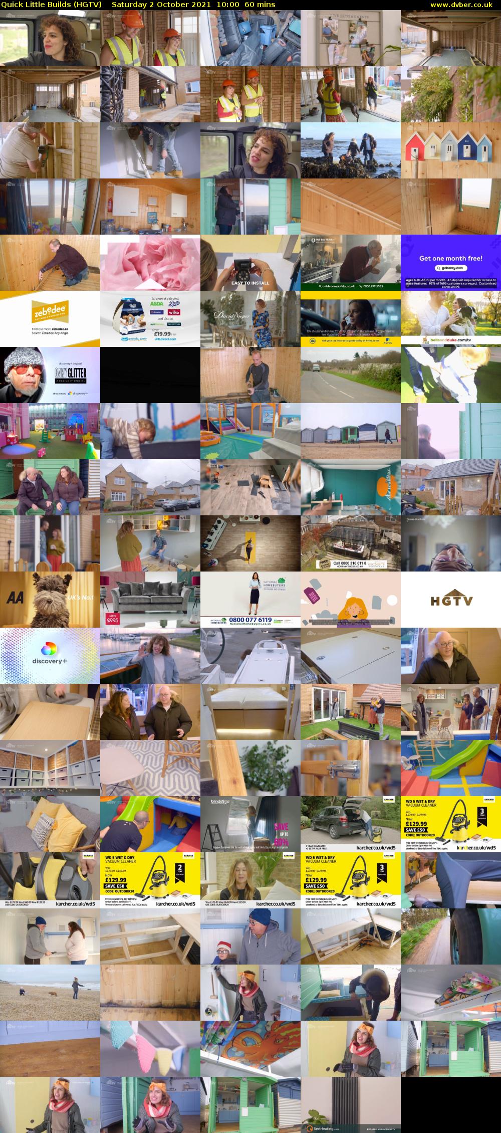 Quick Little Builds (HGTV) Saturday 2 October 2021 10:00 - 11:00