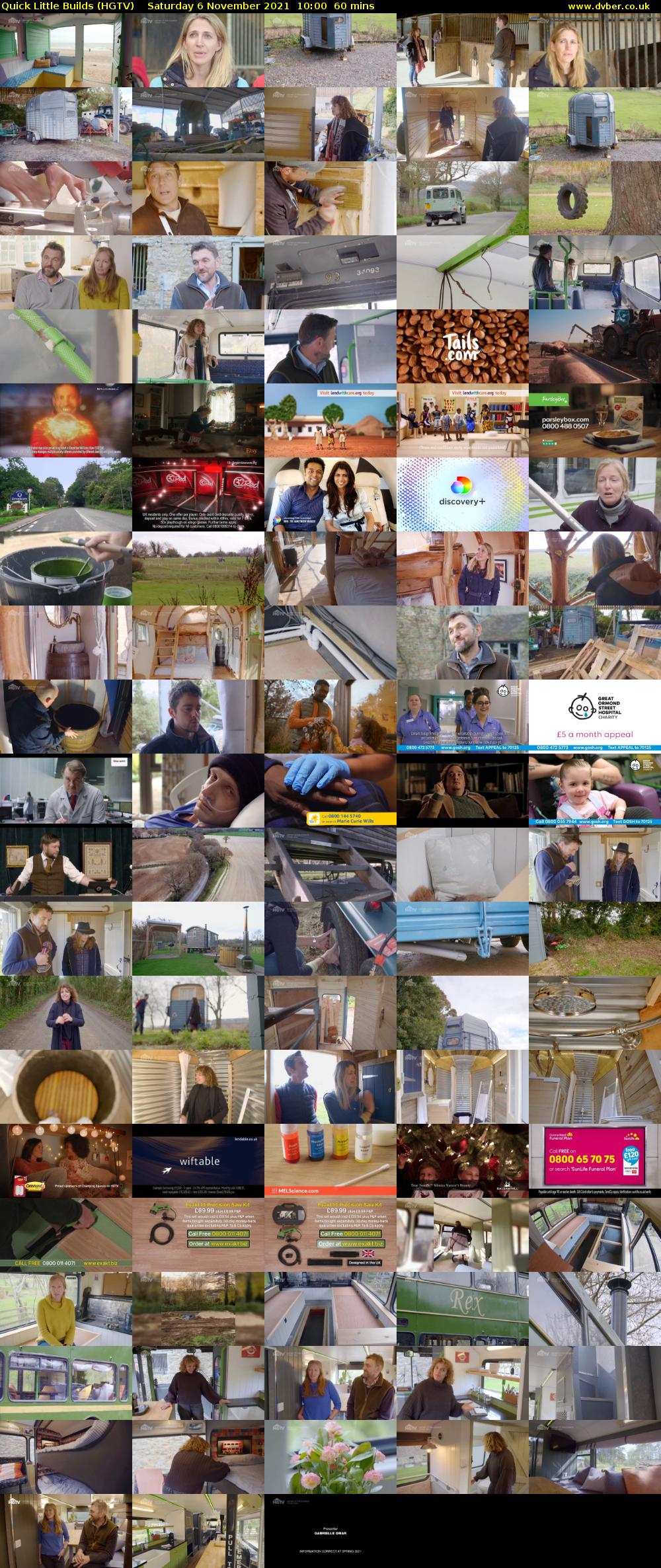 Quick Little Builds (HGTV) Saturday 6 November 2021 10:00 - 11:00