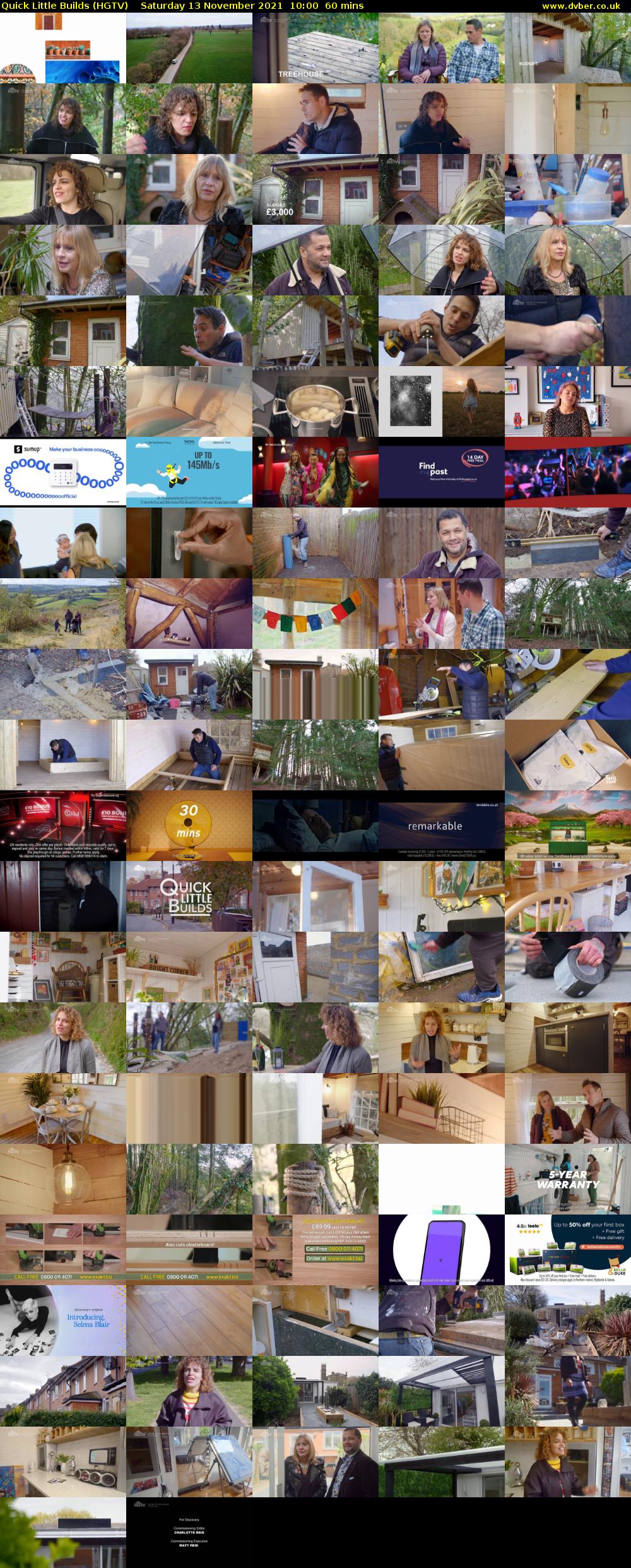 Quick Little Builds (HGTV) Saturday 13 November 2021 10:00 - 11:00