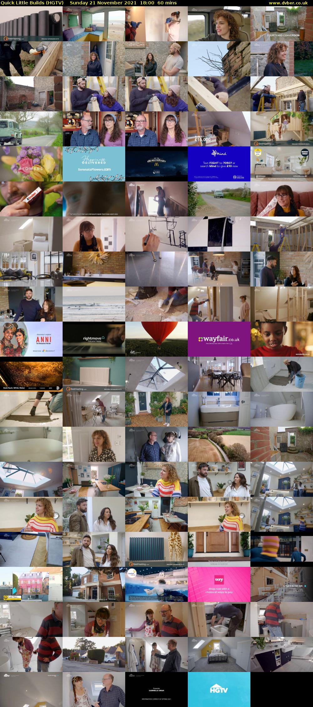 Quick Little Builds (HGTV) Sunday 21 November 2021 18:00 - 19:00