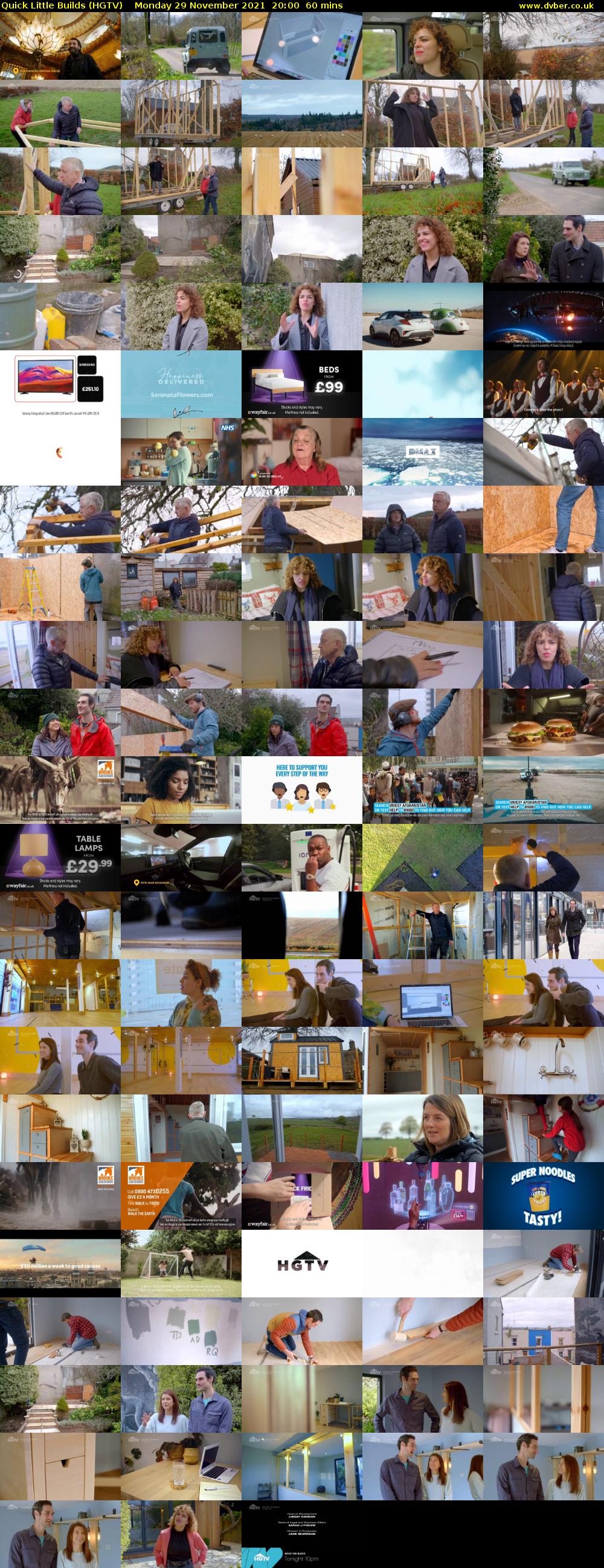 Quick Little Builds (HGTV) Monday 29 November 2021 20:00 - 21:00
