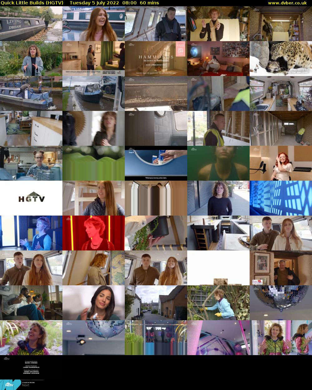 Quick Little Builds (HGTV) Tuesday 5 July 2022 08:00 - 09:00