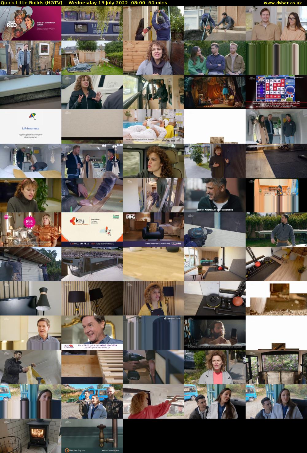 Quick Little Builds (HGTV) Wednesday 13 July 2022 08:00 - 09:00
