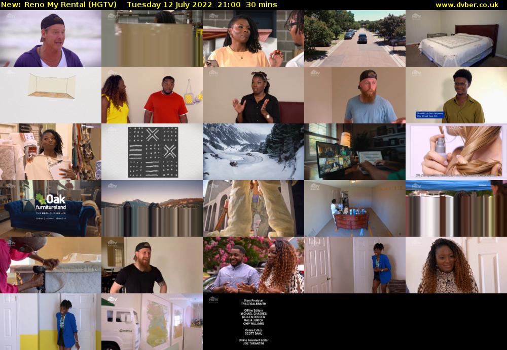 Reno My Rental (HGTV) Tuesday 12 July 2022 21:00 - 21:30