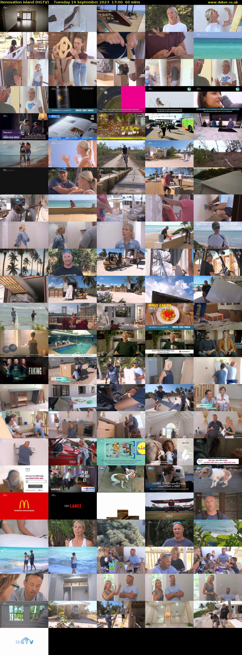 Renovation Island (HGTV) Tuesday 19 September 2023 17:00 - 18:00