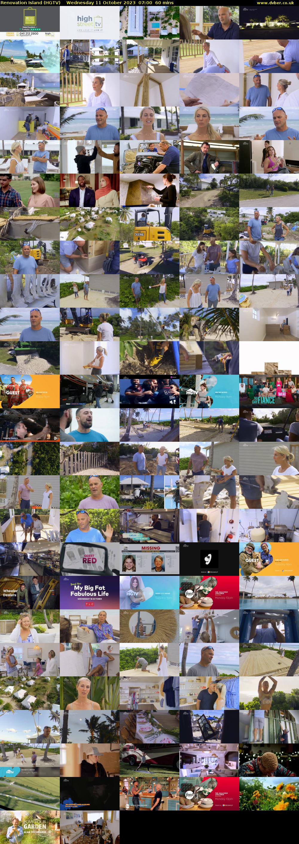 Renovation Island (HGTV) Wednesday 11 October 2023 07:00 - 08:00