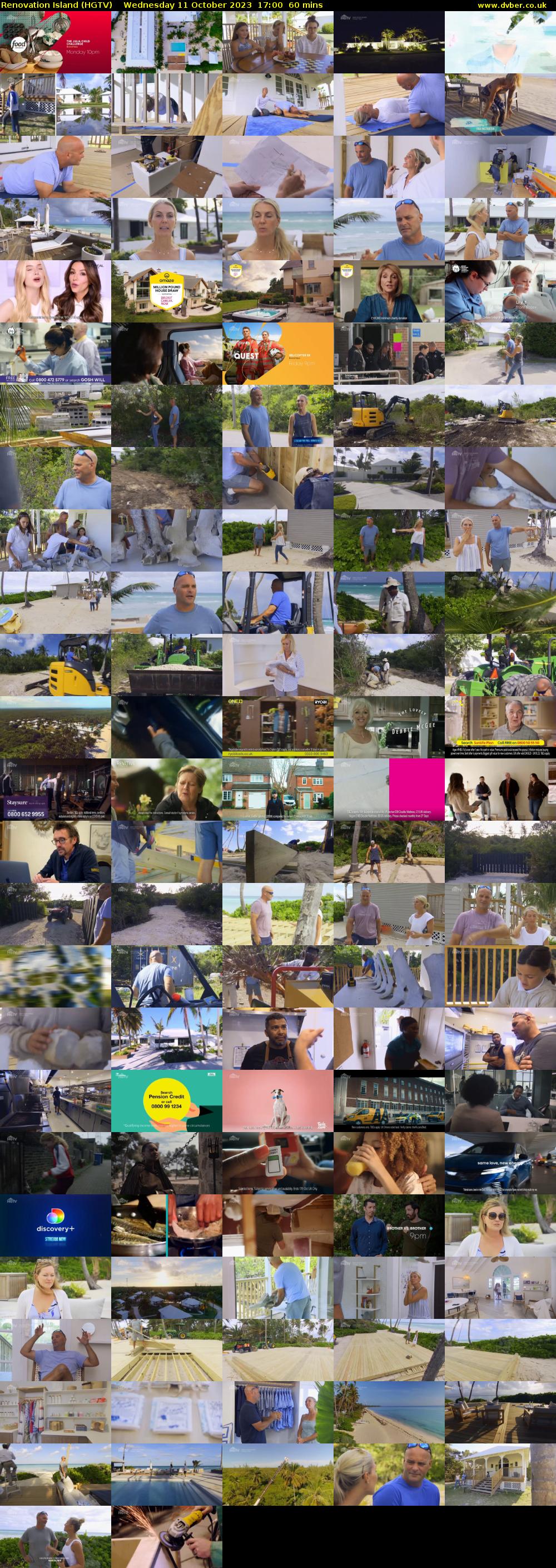 Renovation Island (HGTV) Wednesday 11 October 2023 17:00 - 18:00