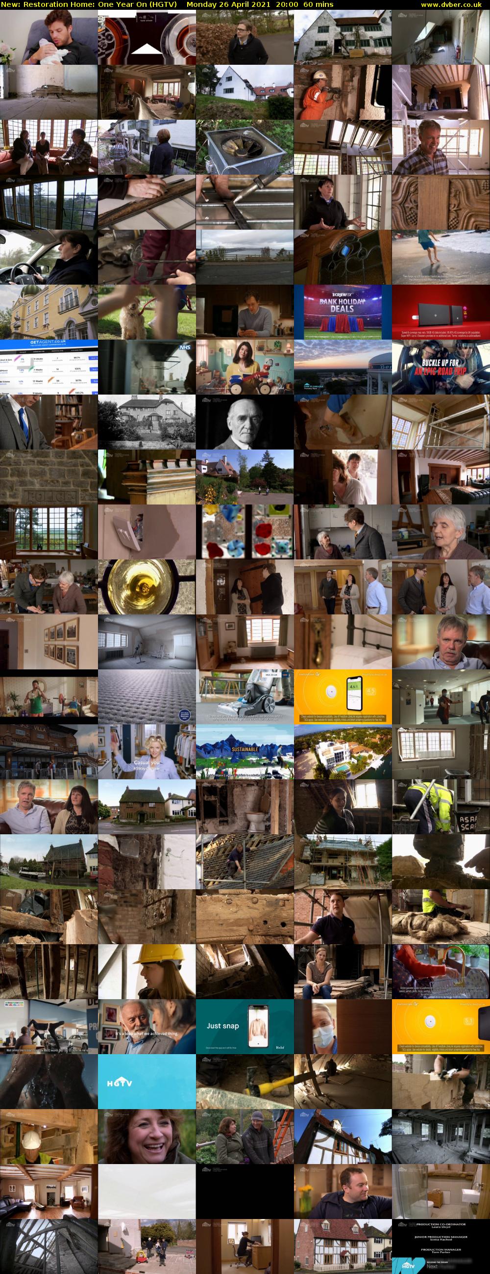 Restoration Home: One Year On (HGTV) Monday 26 April 2021 20:00 - 21:00
