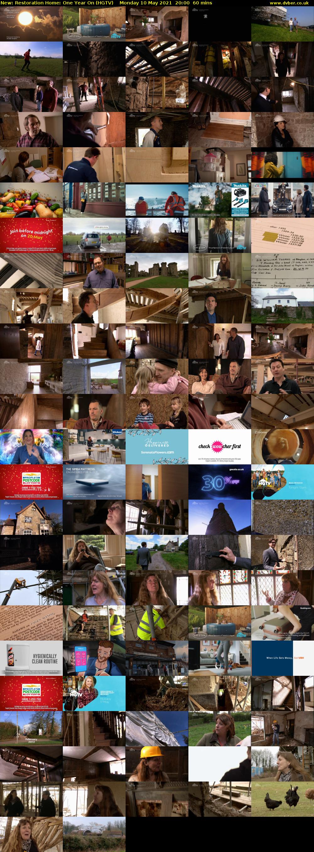 Restoration Home: One Year On (HGTV) Monday 10 May 2021 20:00 - 21:00