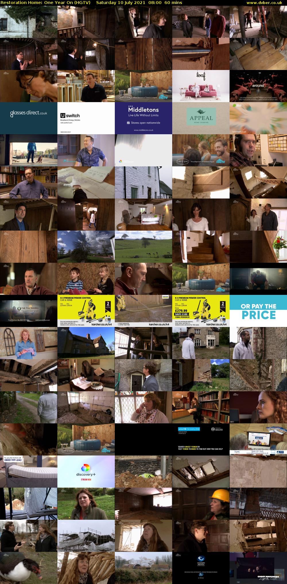 Restoration Home: One Year On (HGTV) Saturday 10 July 2021 08:00 - 09:00
