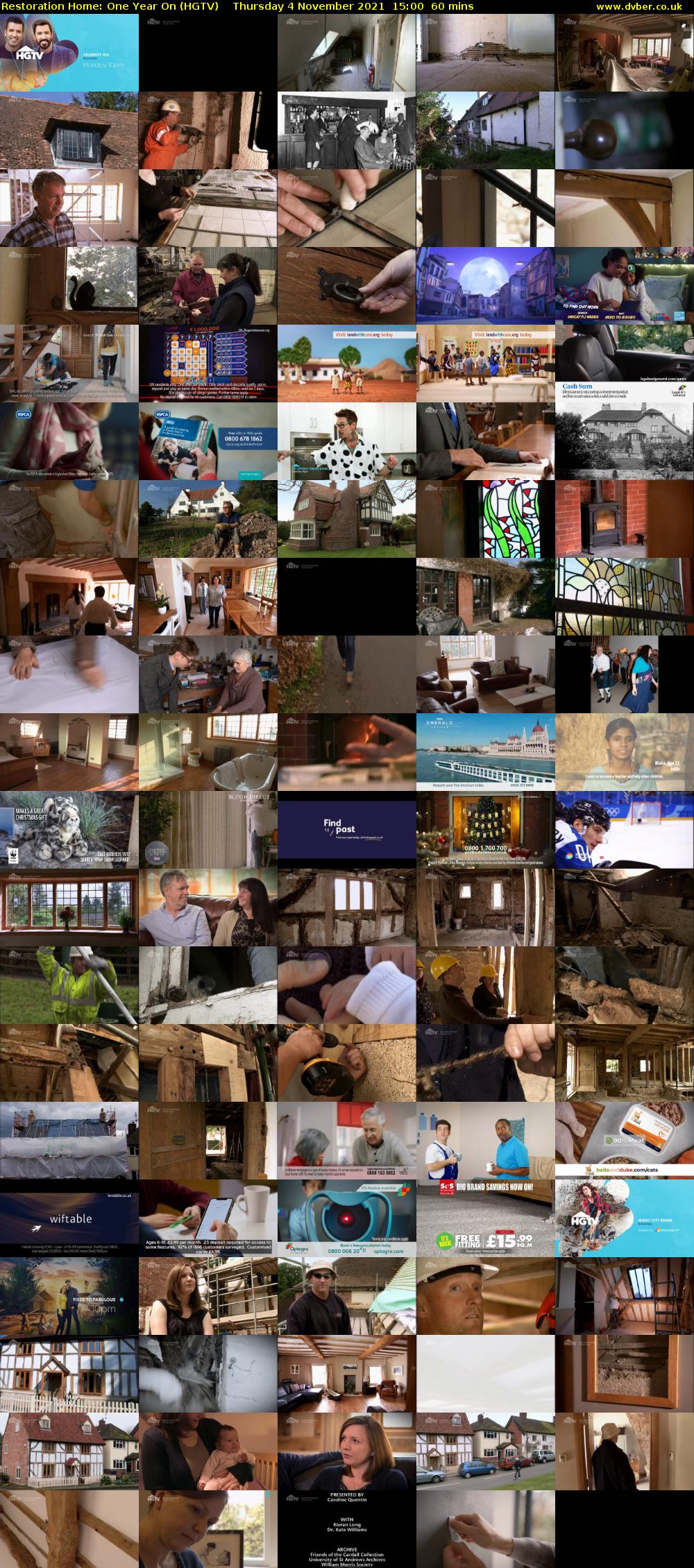 Restoration Home: One Year On (HGTV) Thursday 4 November 2021 15:00 - 16:00
