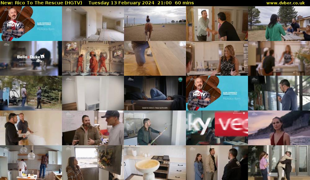Rico To The Rescue (HGTV) Tuesday 13 February 2024 21:00 - 22:00