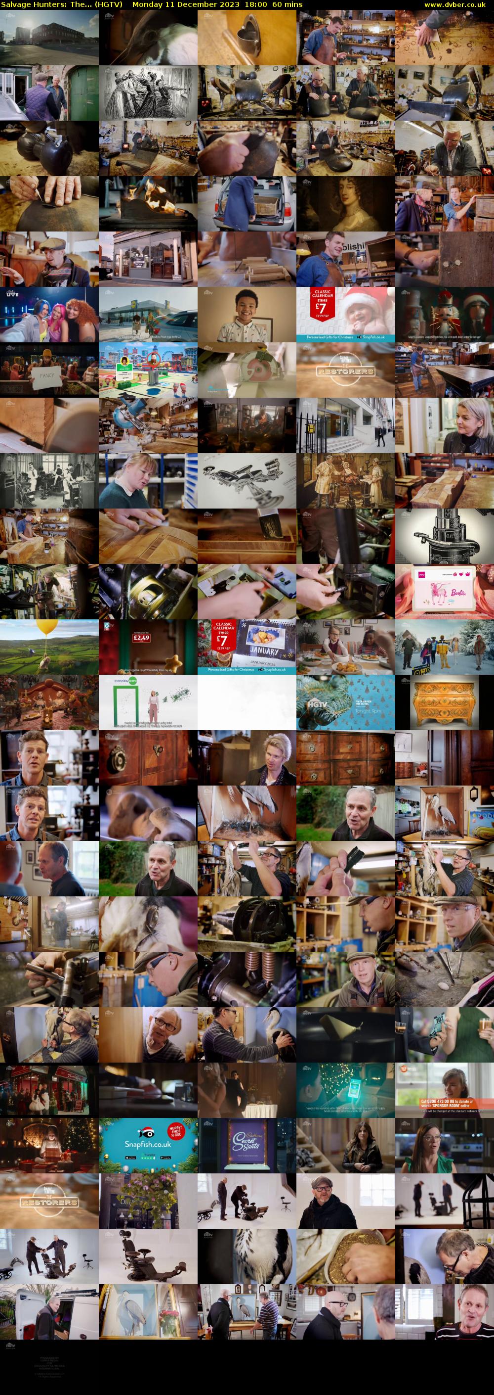 Salvage Hunters: The... (HGTV) Monday 11 December 2023 18:00 - 19:00