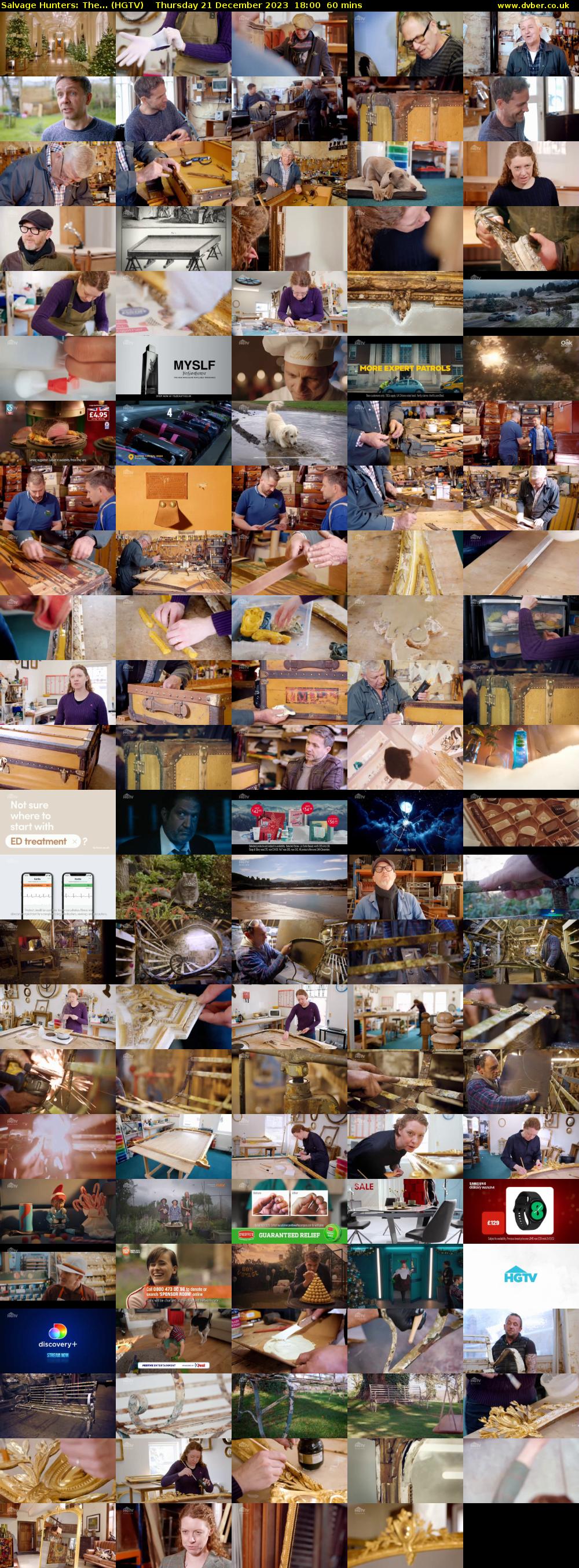 Salvage Hunters: The... (HGTV) Thursday 21 December 2023 18:00 - 19:00