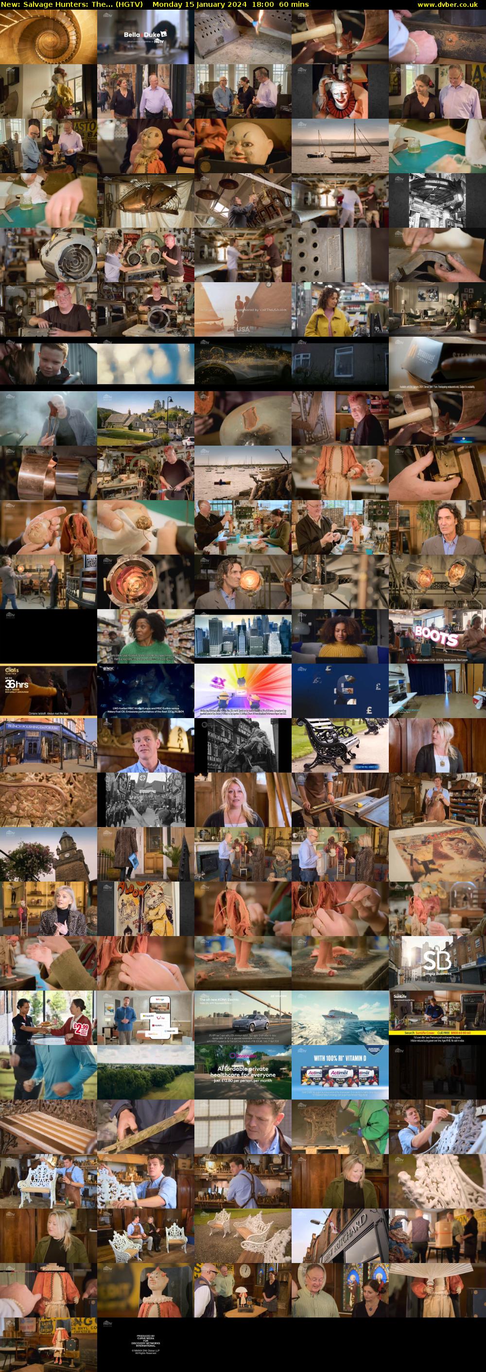 Salvage Hunters: The... (HGTV) Monday 15 January 2024 18:00 - 19:00