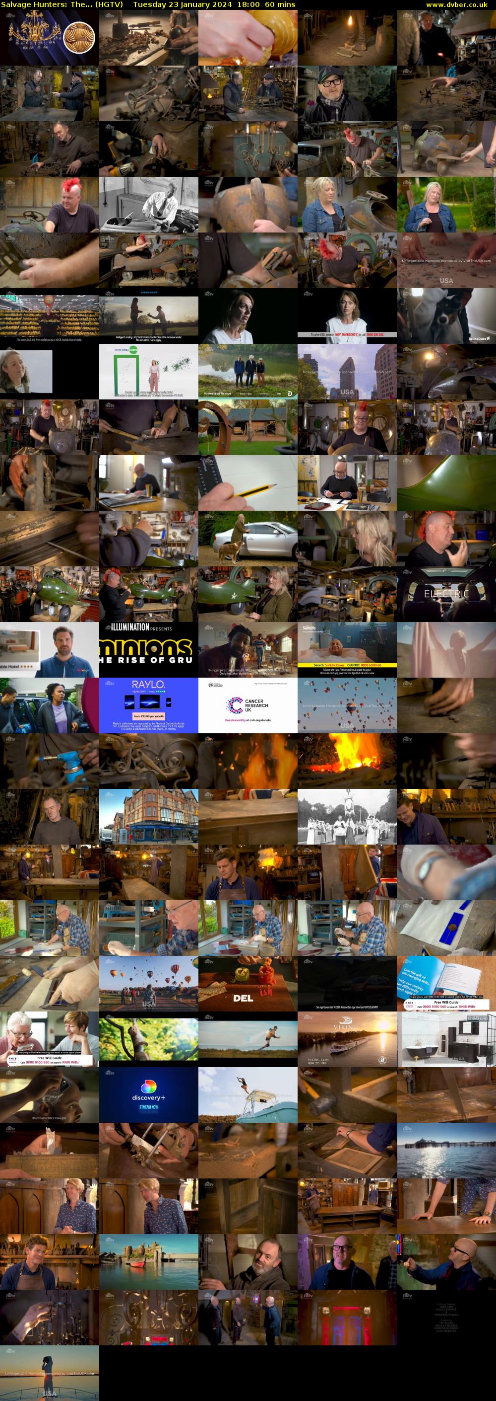 Salvage Hunters: The... (HGTV) Tuesday 23 January 2024 18:00 - 19:00
