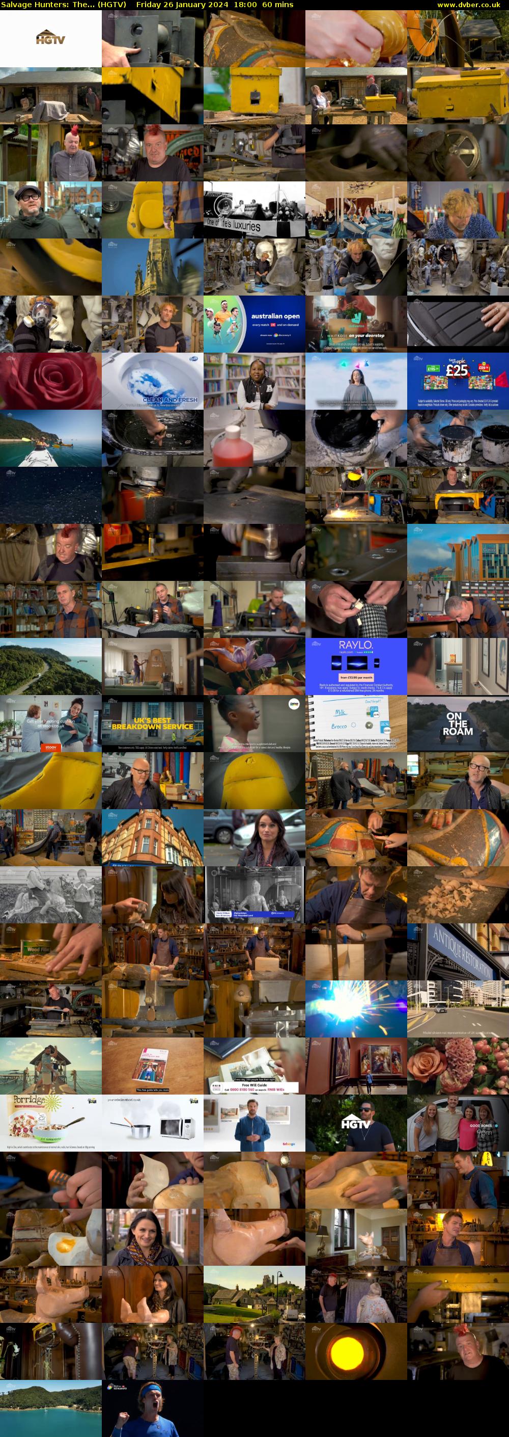 Salvage Hunters: The... (HGTV) Friday 26 January 2024 18:00 - 19:00