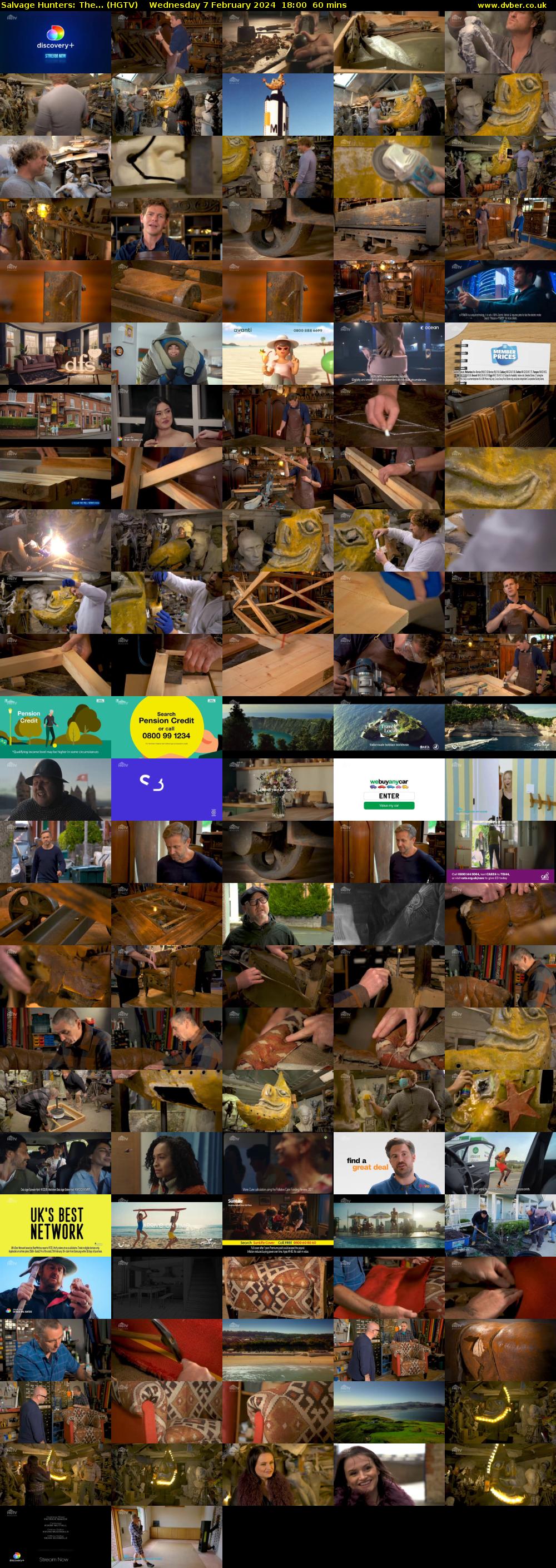 Salvage Hunters: The... (HGTV) Wednesday 7 February 2024 18:00 - 19:00