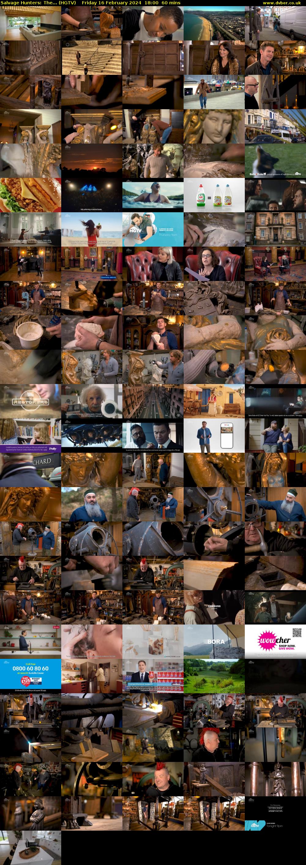 Salvage Hunters: The... (HGTV) Friday 16 February 2024 18:00 - 19:00