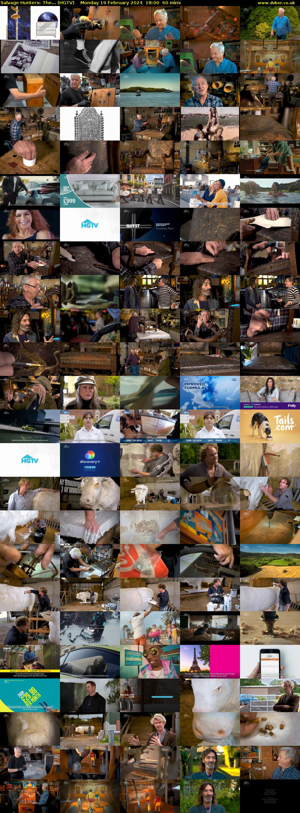Salvage Hunters: The... (HGTV) Monday 19 February 2024 18:00 - 19:00