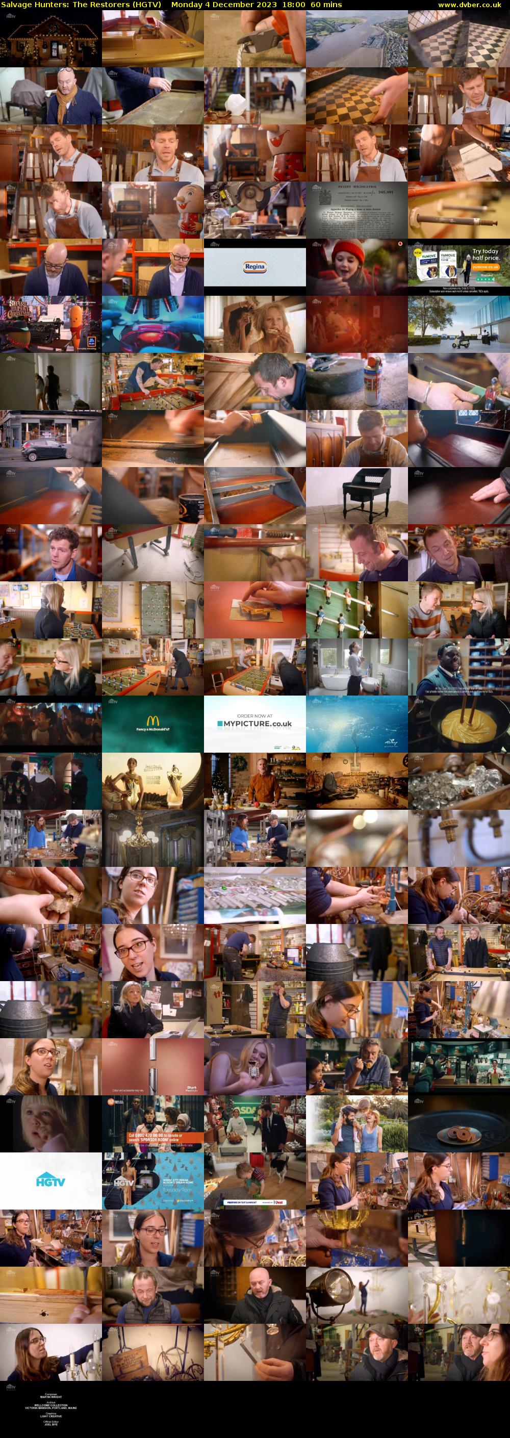 Salvage Hunters: The Restorers (HGTV) Monday 4 December 2023 18:00 - 19:00
