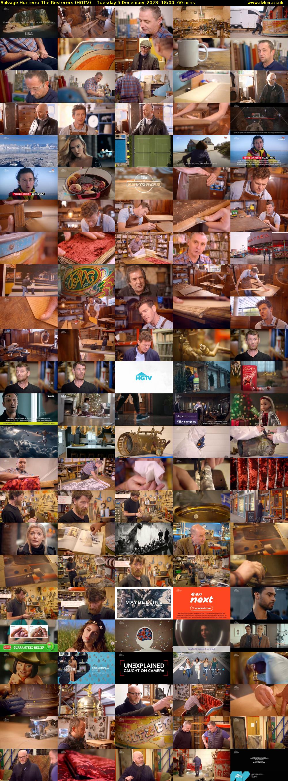 Salvage Hunters: The Restorers (HGTV) Tuesday 5 December 2023 18:00 - 19:00
