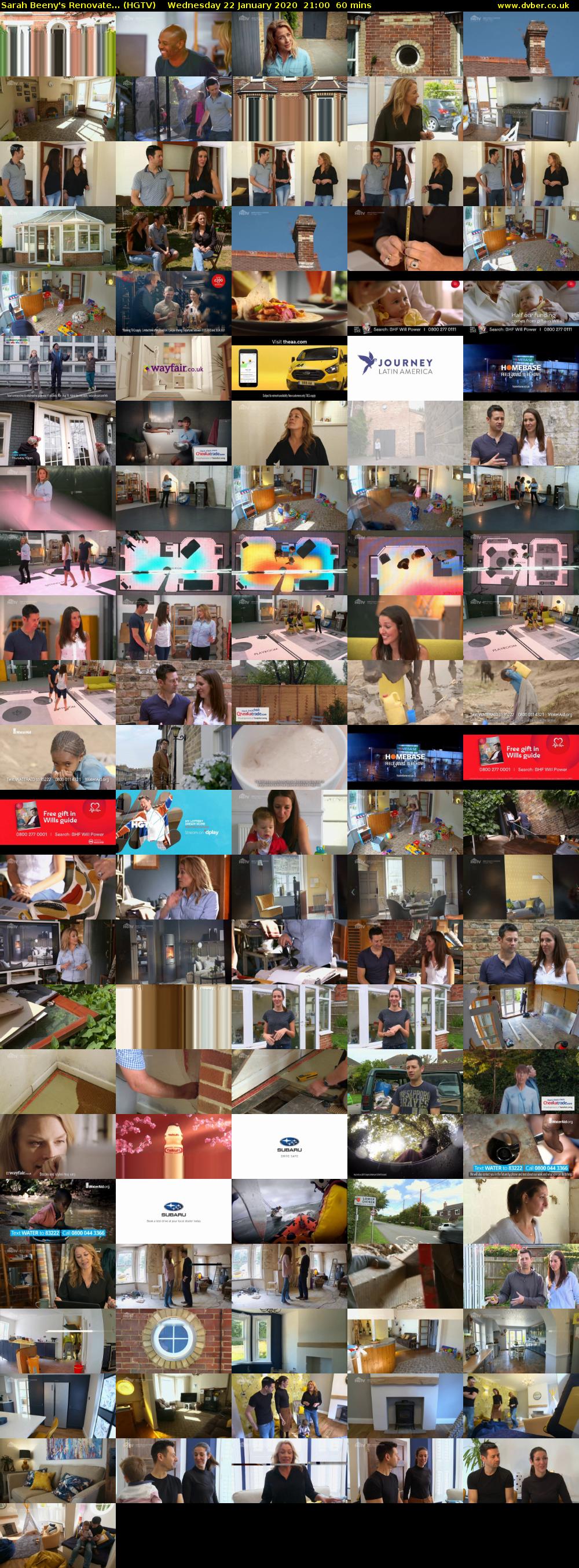 Sarah Beeny's Renovate... (HGTV) Wednesday 22 January 2020 21:00 - 22:00