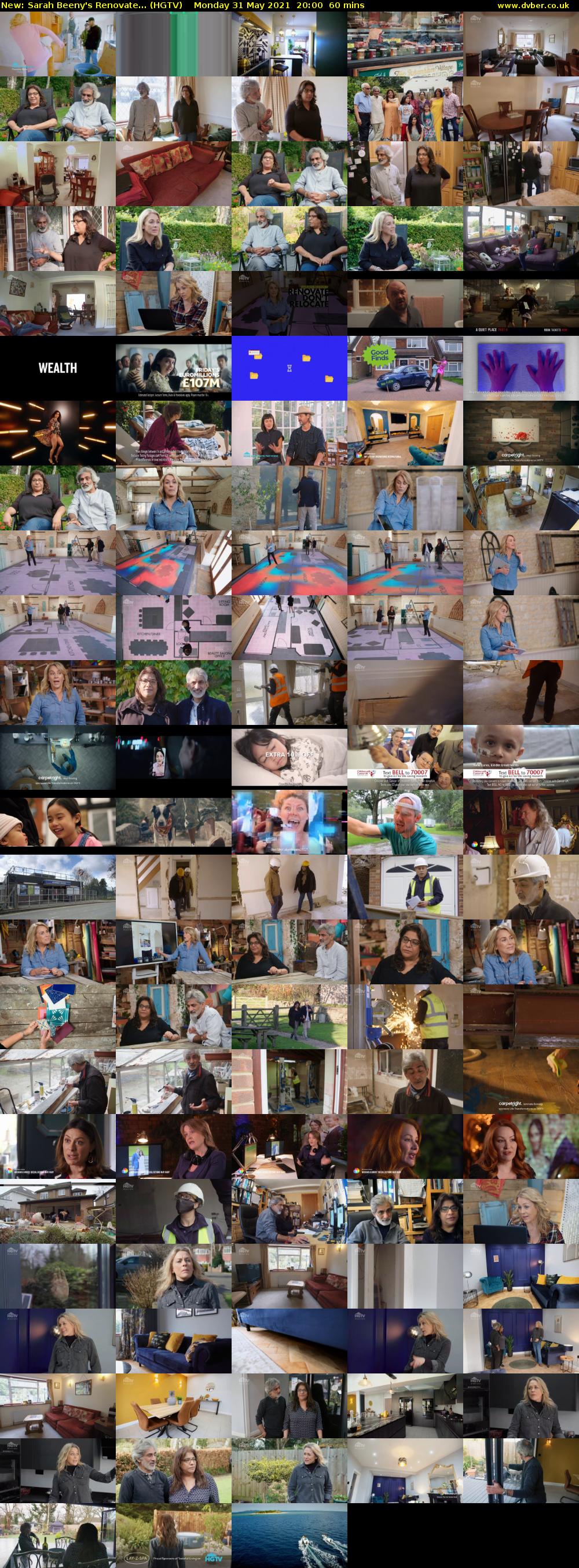 Sarah Beeny's Renovate... (HGTV) Monday 31 May 2021 20:00 - 21:00