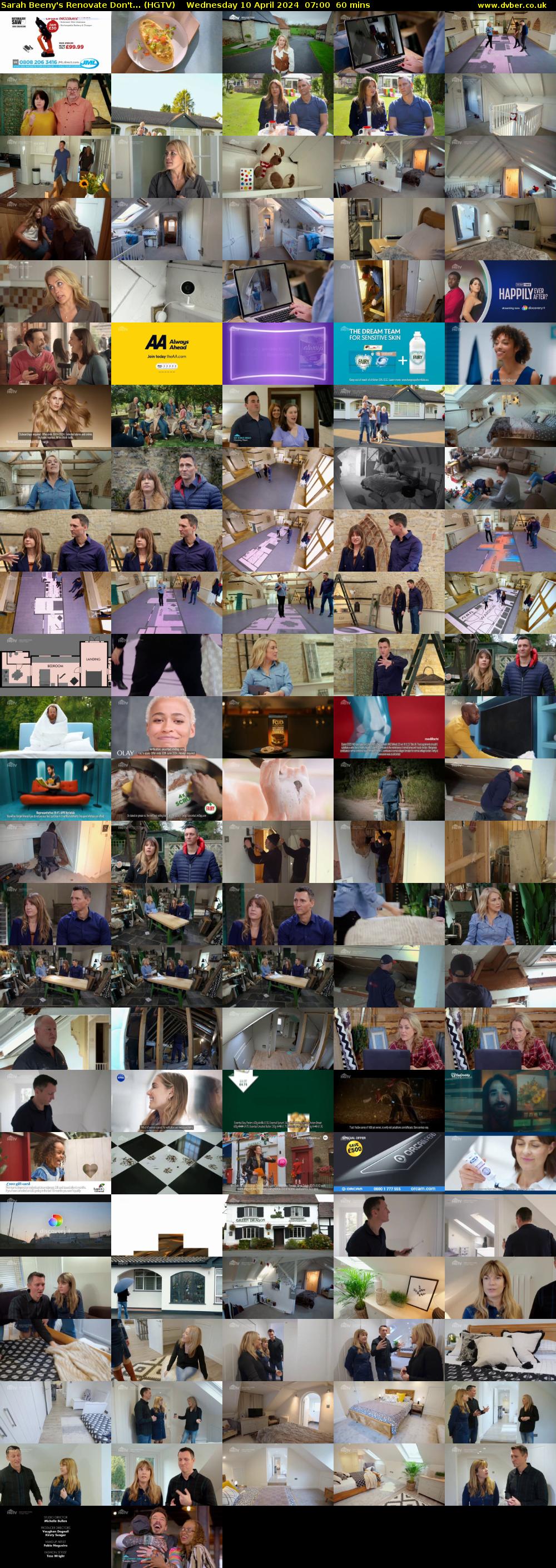 Sarah Beeny's Renovate Don't... (HGTV) Wednesday 10 April 2024 07:00 - 08:00